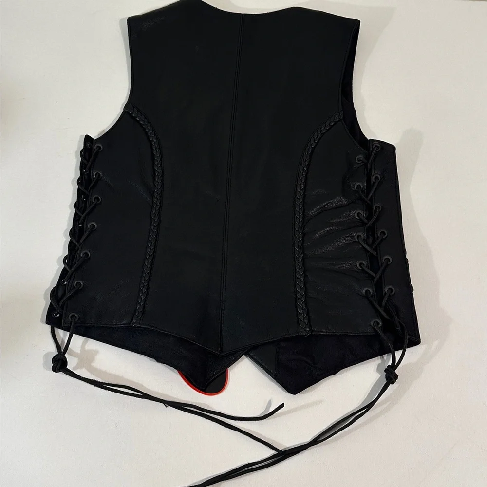 NEW HOT LEATHERS VINTAGE WOMENS VEST